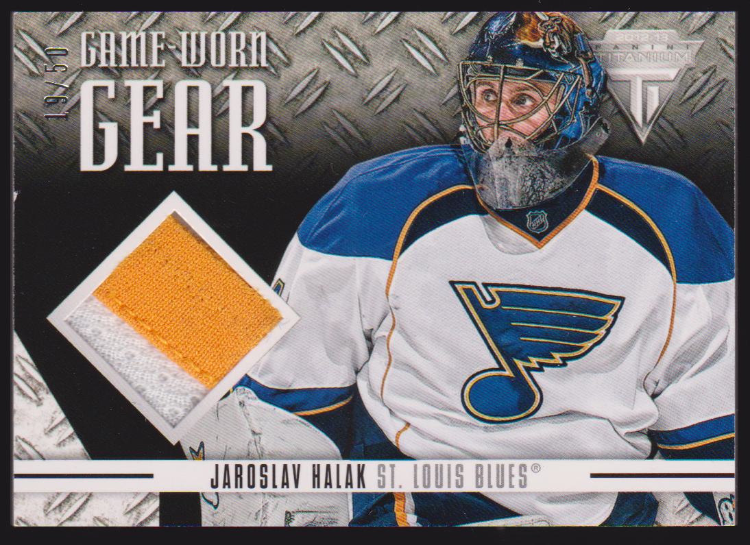 (image for) 2012-13 Panini Titanium Game Worn Gear Prime #GGJH Jaroslav Halak 19/50 - Jerseys