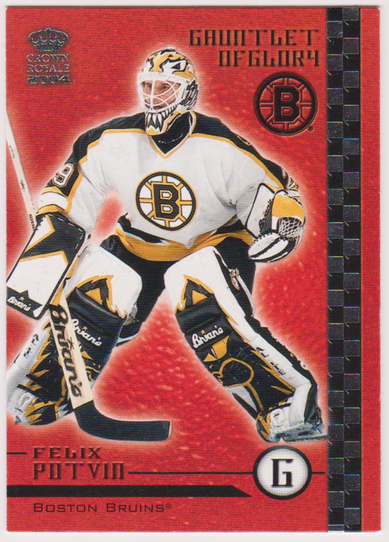 2003-04 Crown Royale Gauntlet of Glory #3 Felix Potvin (image for) 2003-04 Crown Royale Gauntlet of Glory #3 Felix Potvin