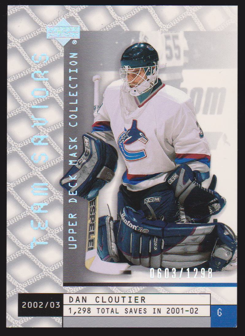 (image for) 2002-03 UD Mask Collection #103 Dan Cloutier 0603/1298