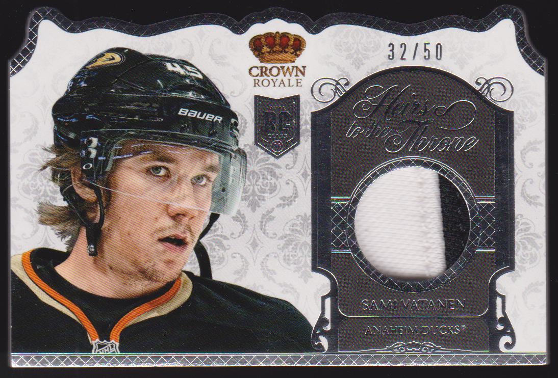 (image for) 2013-14 Crown Royale Heirs to the Throne Materials Prime #HTSV Sami Vatanen 32/50