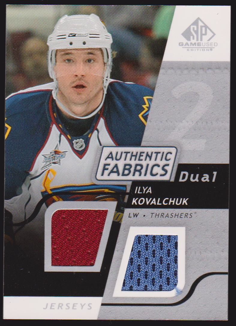(image for) 2008-09 SP Game Used Dual Authentic Fabrics #AFIK Ilya Kovalchuk