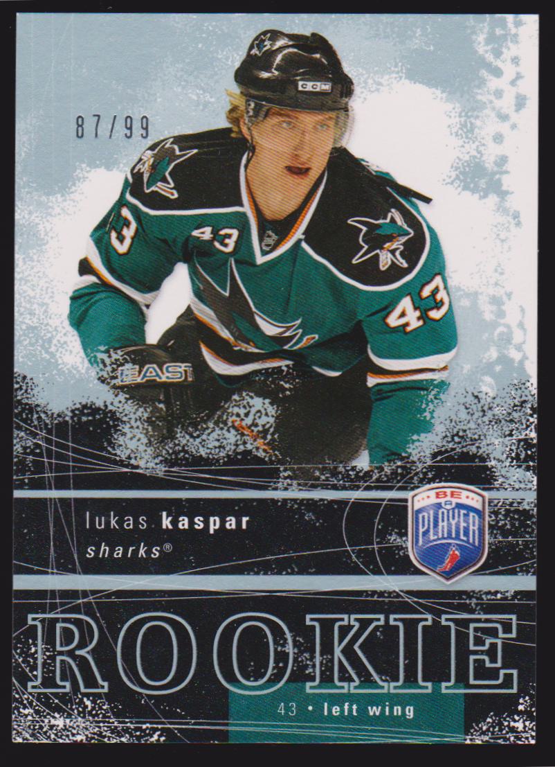2007-08 Be A Player #287 Lukas Kaspar RC 87/99 (image for) 2007-08 Be A Player #287 Lukas Kaspar RC 87/99
