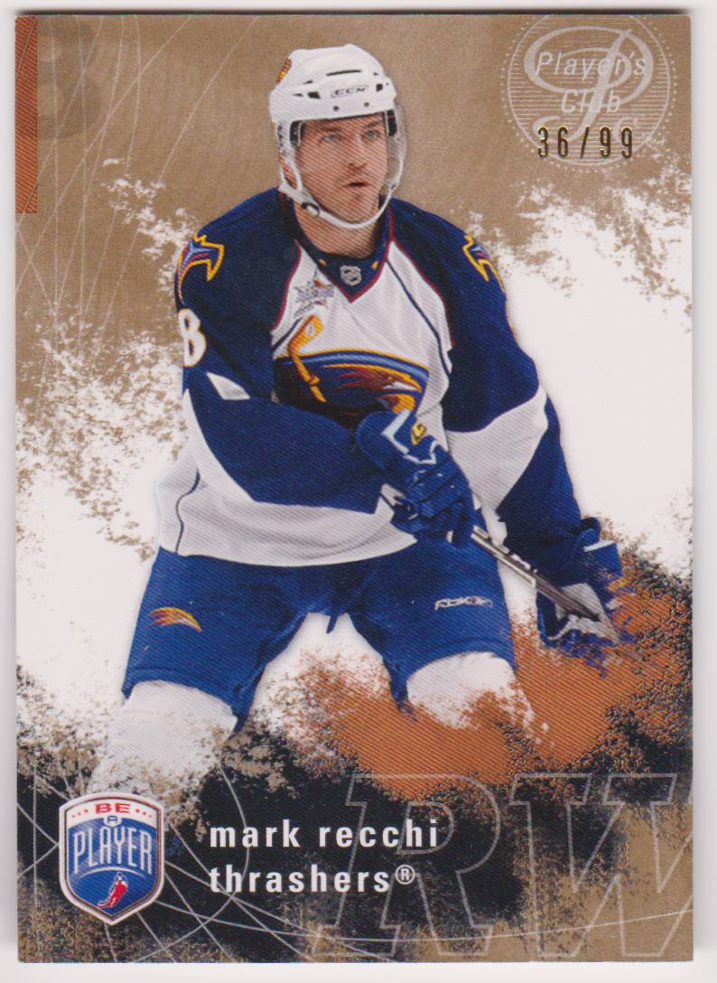 (image for) 2007-08 Be A Player Player's Club #12 Mark Recchi 36/99