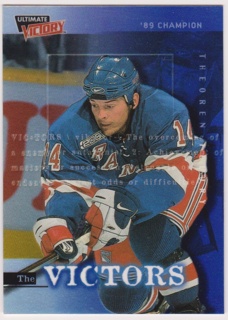 1999-00 Ultimate Victory The Victors #V8 Theo Fleury (image for) 1999-00 Ultimate Victory The Victors #V8 Theo Fleury