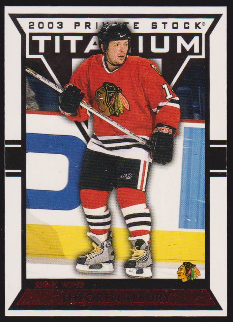 (image for) 2002-03 Titanium Red #22 Theoren Fleury 100/299