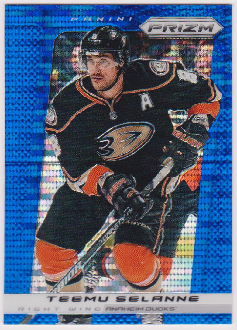 2013-14 Panini Prizm Prizms Blue Pulsar #112 Teemu Selanne (image for) 2013-14 Panini Prizm Prizms Blue Pulsar #112 Teemu Selanne