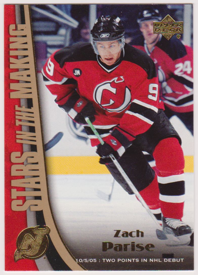 2005-06 Upper Deck Stars in the Making #SM13 Zach Parise (image for) 2005-06 Upper Deck Stars in the Making #SM13 Zach Parise