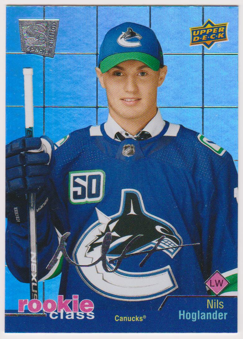 2020-21 Upper Deck Rookie Class Special Edition #RC14 Nils Hoglander - RC Year (image for) 2020-21 Upper Deck Rookie Class Special Edition #RC14 Nils Hoglander - RC Year