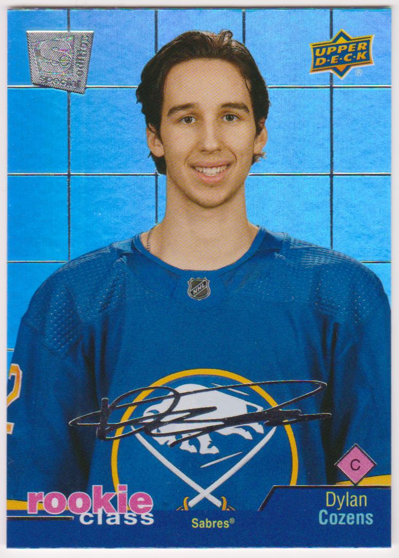 2020-21 Upper Deck Rookie Class Special Edition #RC12 Dylan Cozens - RC Year (image for) 2020-21 Upper Deck Rookie Class Special Edition #RC12 Dylan Cozens - RC Year