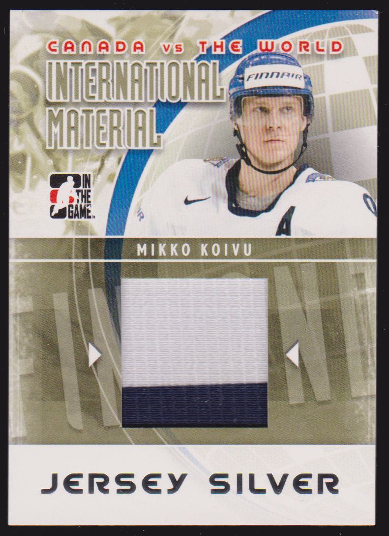 2011-12 Canada vs World International Materials #IM21 Mikko Koivu (image for) 2011-12 Canada vs World International Materials #IM21 Mikko Koivu