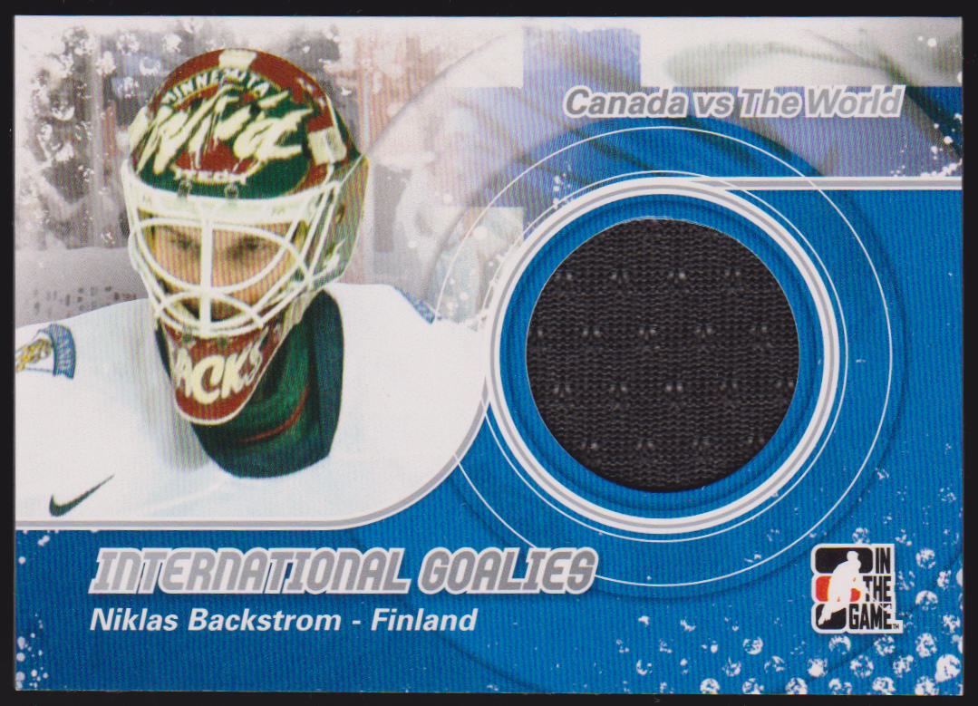 2011-12 ITG Canada/World International Goalies #IG01 Backstrom (image for) 2011-12 ITG Canada/World International Goalies #IG01 Backstrom