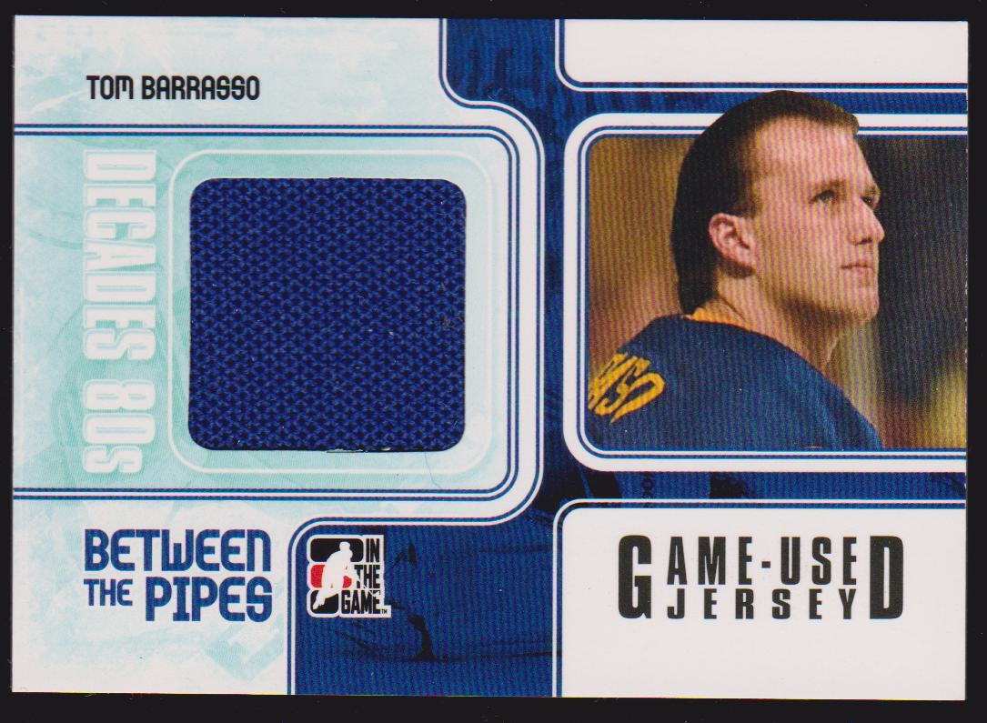 2010-11 ITG Decades 1980s BTP Jerseys Black #BTPJ05 Tom Barrasso (image for) 2010-11 ITG Decades 1980s BTP Jerseys Black #BTPJ05 Tom Barrasso