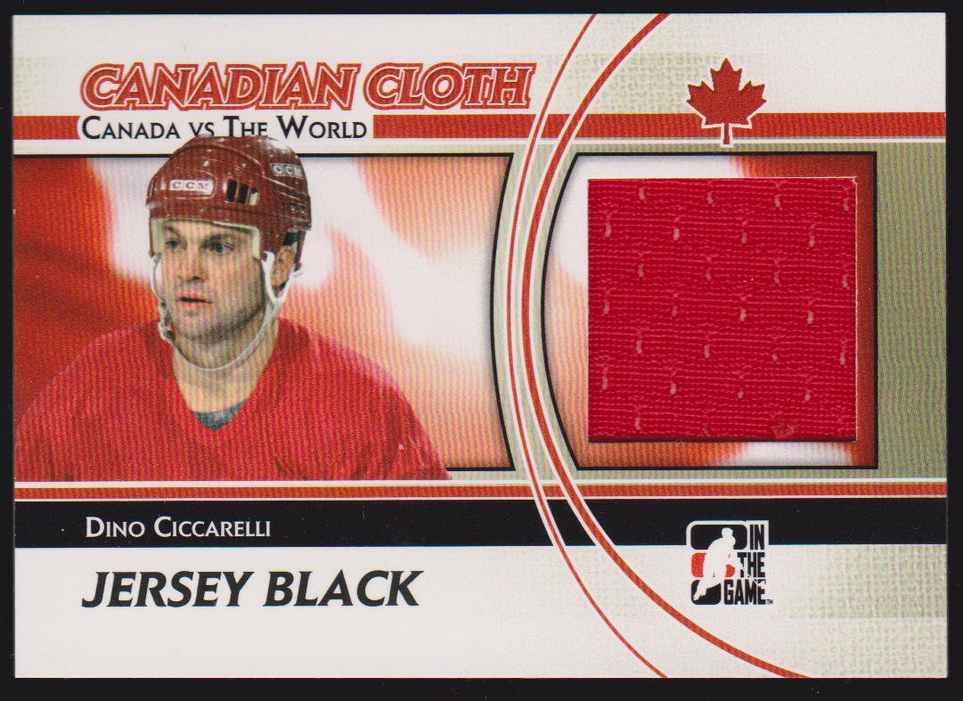 (image for) 2011-12 ITG Canada vs The World Canadian Cloth Black #CCM03 Dino Ciccarelli