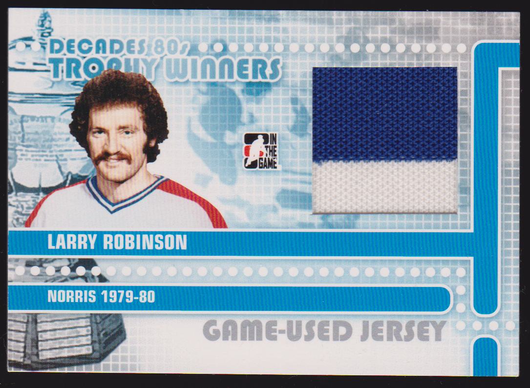 (image for) 2010-11 ITG Decades 1980s Trophy Winners Jerseys Silver #WJ03 Larry Robinson - Norris 1979-80