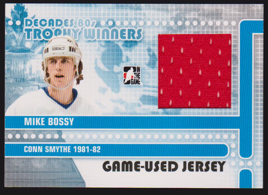 2010-11 ITG Decades 1980s Trophy Winners Jerseys Black #TWJ07 Mike Bossy - Calder 1981-82 (image for) 2010-11 ITG Decades 1980s Trophy Winners Jerseys Black #TWJ07 Mike Bossy - Calder 1981-82