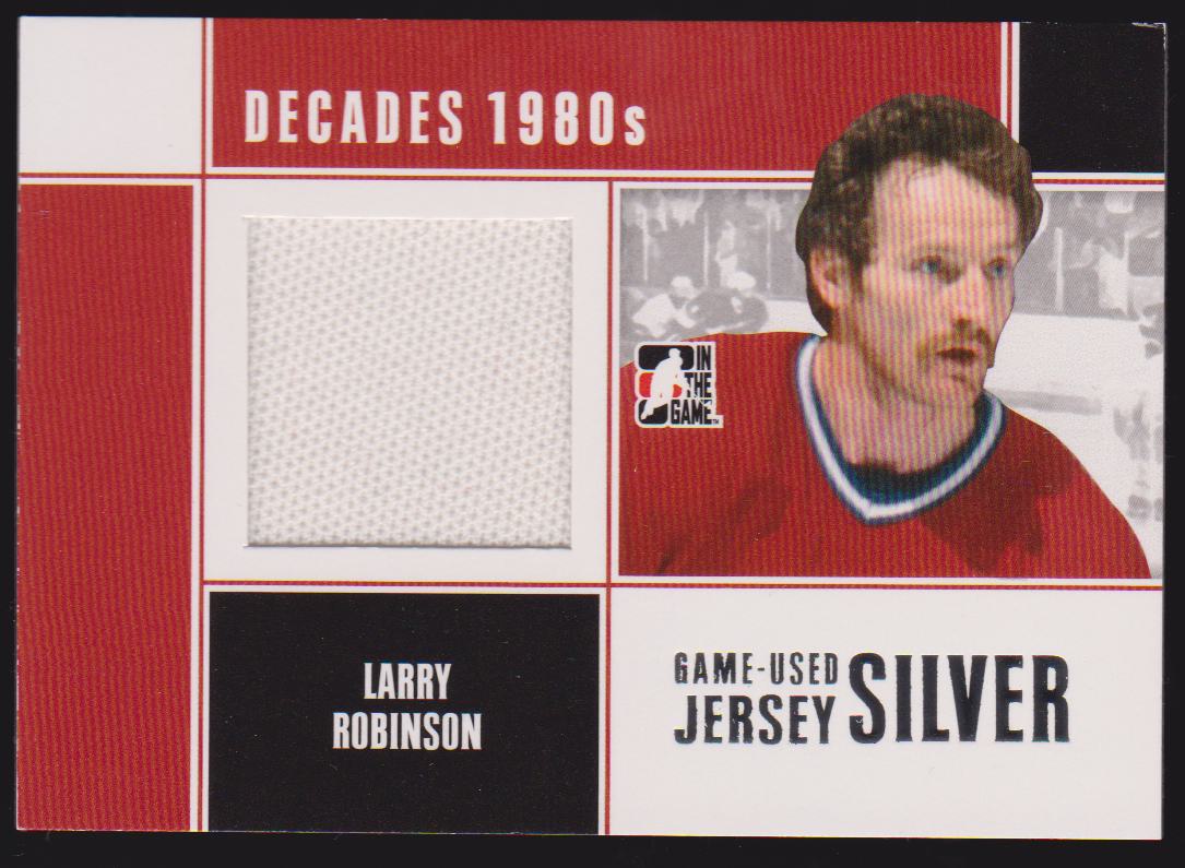 (image for) 2010-11 ITG Decades 1980s Game Used Jerseys Silver #M39 Larry Robinson