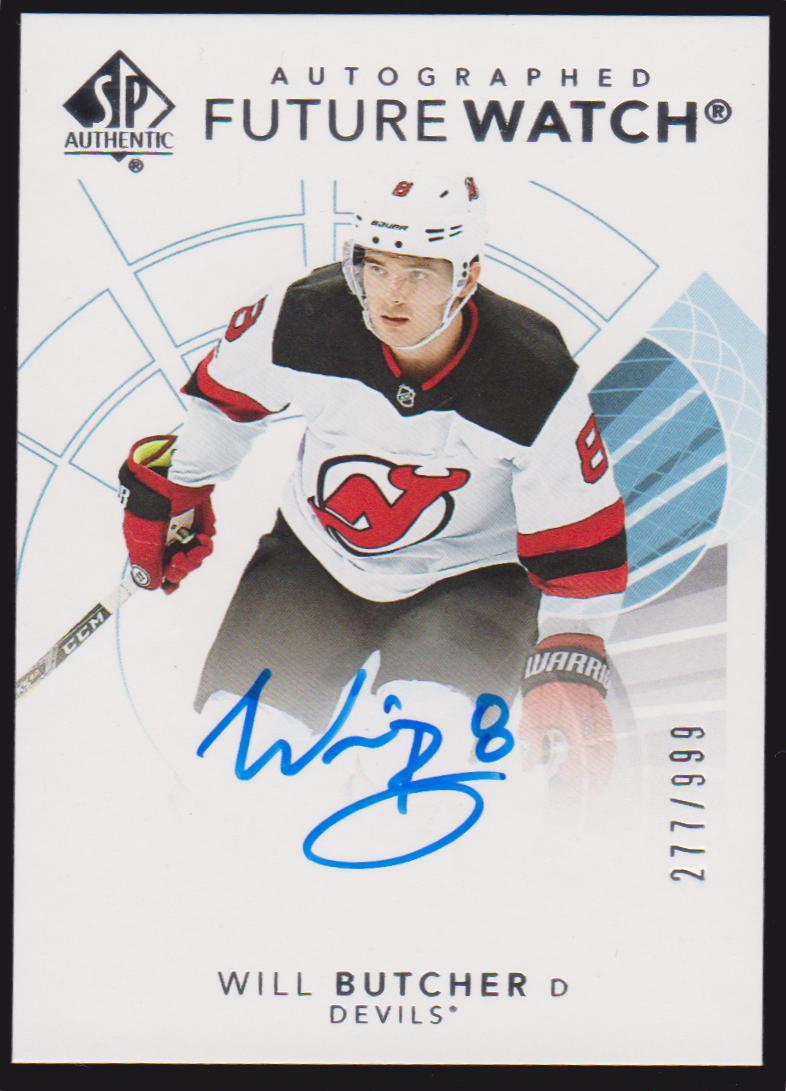 (image for) 2017-18 SP Authentic #170 Will Butcher AUTO RC 277/999