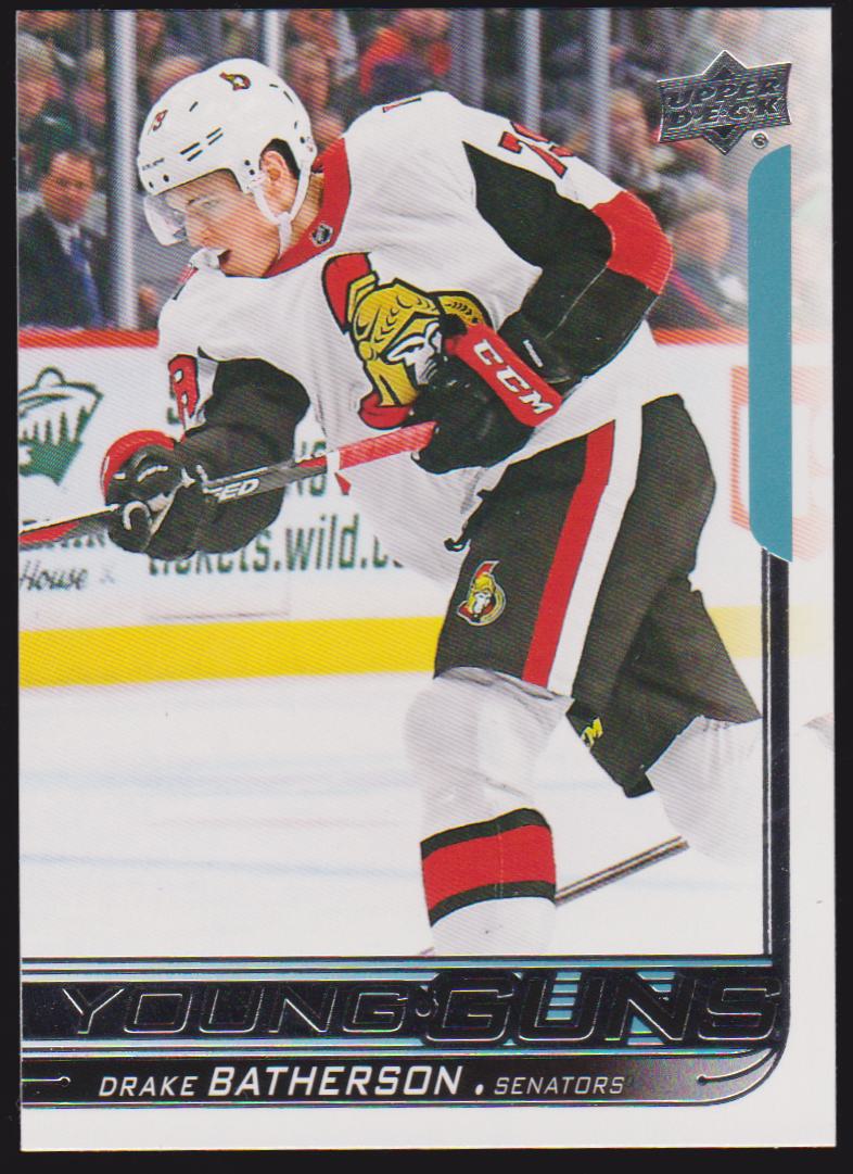 (image for) 2018-19 Upper Deck #484 Drake Batherson YOUNG GUNS RC