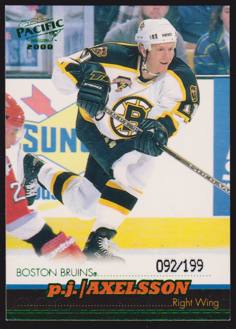 (image for) 1999-00 Pacific Emerald Green #18 P.J. Axelsson 092/199
