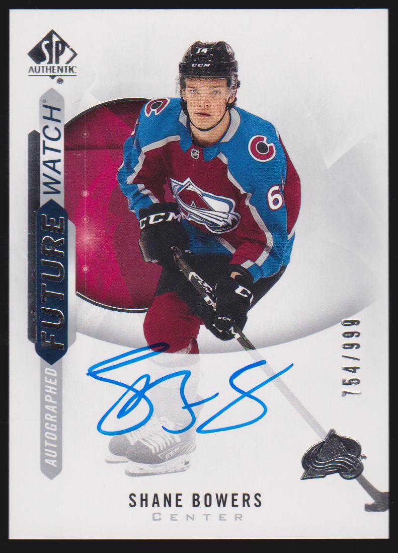 (image for) 2020-21 SP Authentic #193 Shane Bowers RC - Future Watch (FW) - 754/999