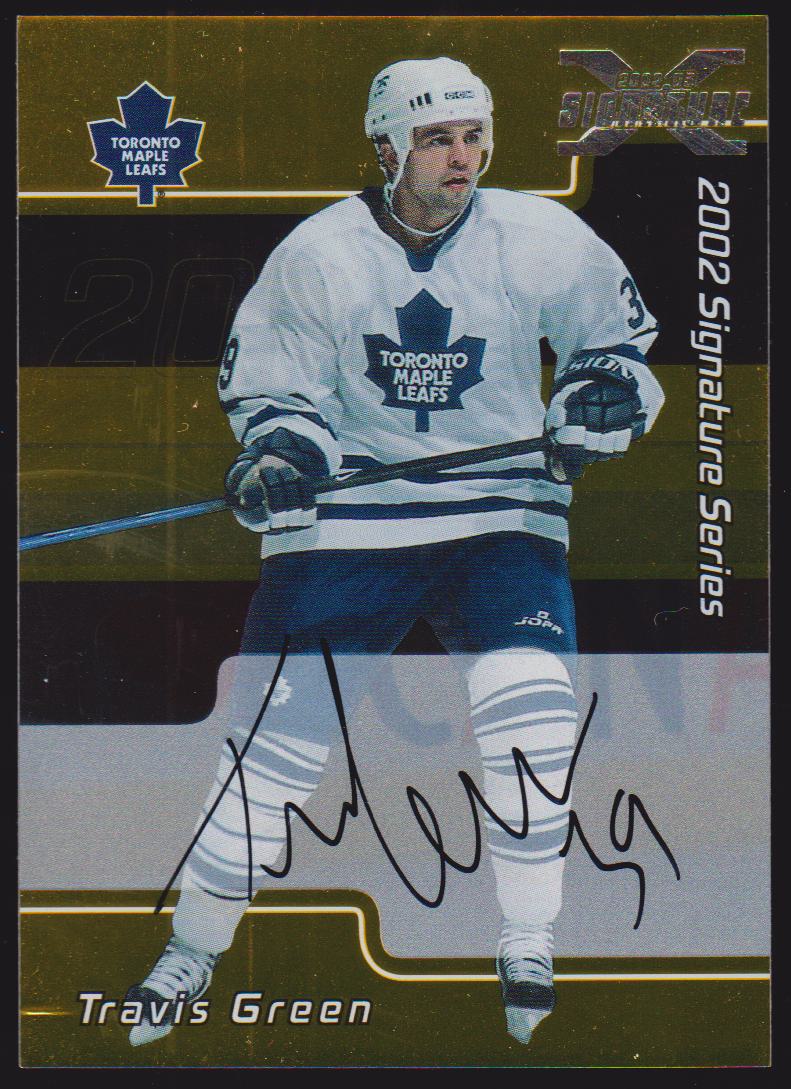 (image for) 2002-03 BAP Signature Series Autograph Buybacks 2001 #171 Travis Green - GOLD