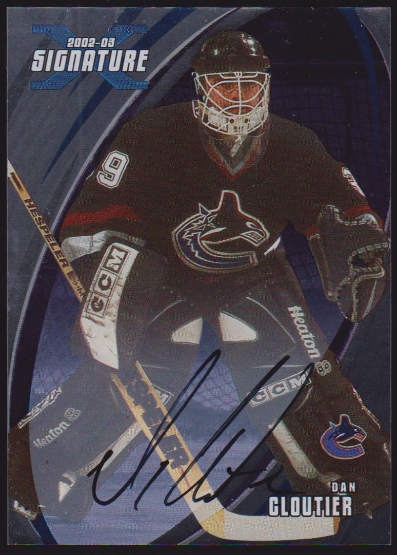 2002-03 BAP Signature Series Autographs #58 Dan Cloutier (image for) 2002-03 BAP Signature Series Autographs #58 Dan Cloutier