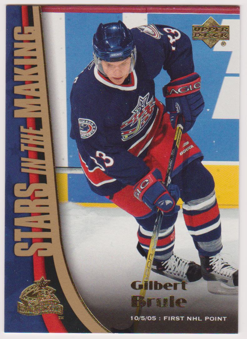 2005-06 Upper Deck Stars in the Making #SM11 Gilbert Brule (image for) 2005-06 Upper Deck Stars in the Making #SM11 Gilbert Brule