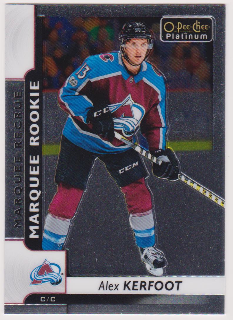 2017-18 O-Pee-Chee Platinum #176 Alex Kerfoot RC (image for) 2017-18 O-Pee-Chee Platinum #176 Alex Kerfoot RC