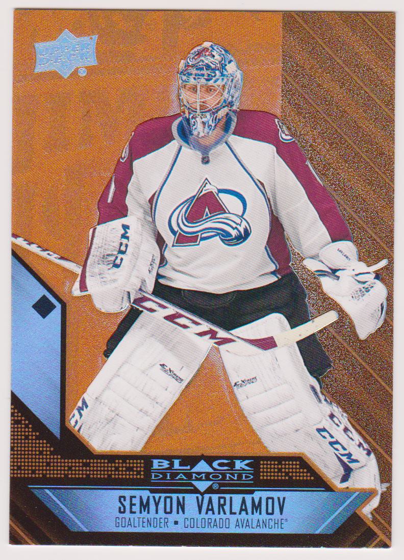 2014-15 Black Diamond Orange #87 Semyon Varlamov (image for) 2014-15 Black Diamond Orange #87 Semyon Varlamov