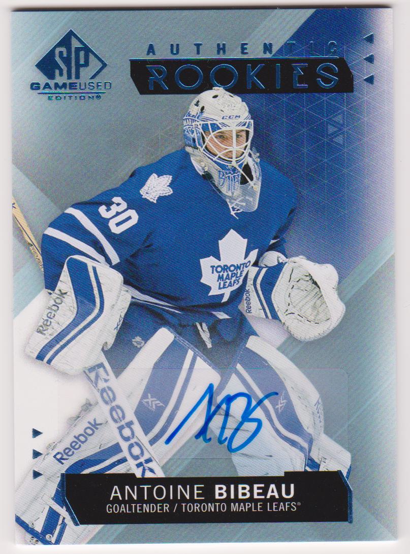 (image for) 2015-16 SP Game Used Autographs Blue #104 Antoine Bibeau - RC Year
