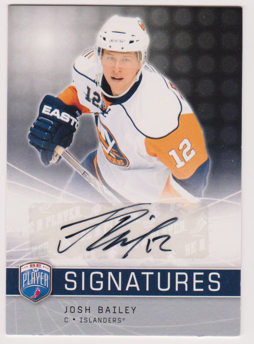 2008-09 Be A Player Signatures #SBJ Josh Bailey (image for) 2008-09 Be A Player Signatures #SBJ Josh Bailey