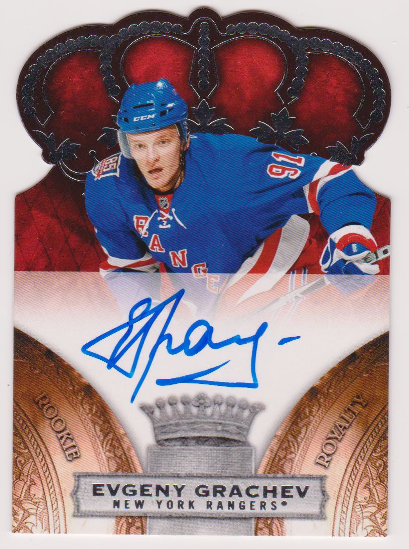 2010-11 Crown Royale #149 Evgeny Grachev AUTO RC - 171/499 (image for) 2010-11 Crown Royale #149 Evgeny Grachev AUTO RC - 171/499