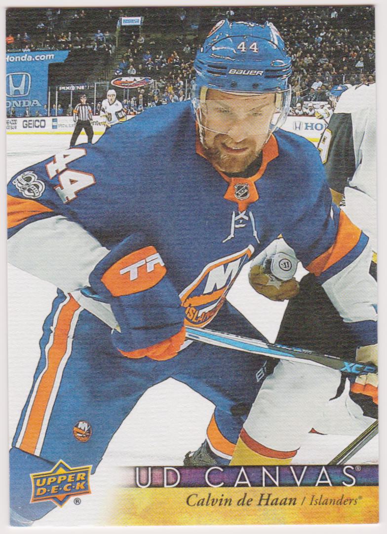 2017-18 Upper Deck Canvas #C173 Calvin de Haan (image for) 2017-18 Upper Deck Canvas #C173 Calvin de Haan