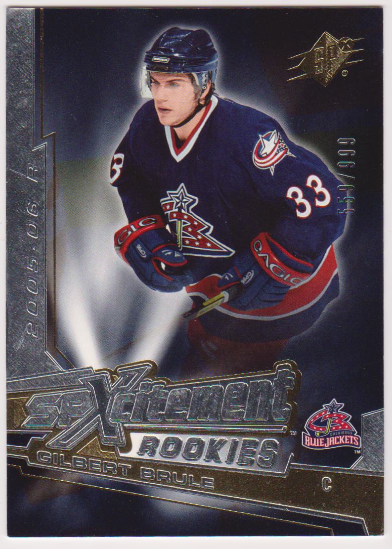 (image for) 2005-06 SPx Xcitement Rookies #XRGB Gilbert Brule - 559/999 - RC Year