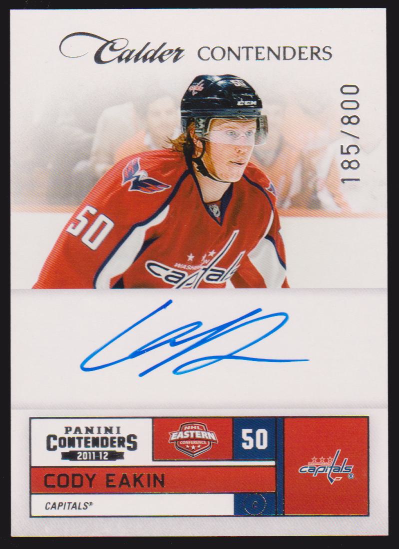 (image for) 2011-12 Panini Contenders #257 Cody Eakin AUTO RC 185/800