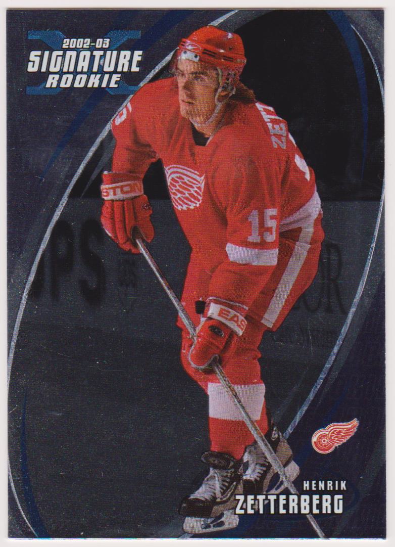 2002-03 BAP Signature Series #190 Henrik Zetterberg RC (image for) 2002-03 BAP Signature Series #190 Henrik Zetterberg RC
