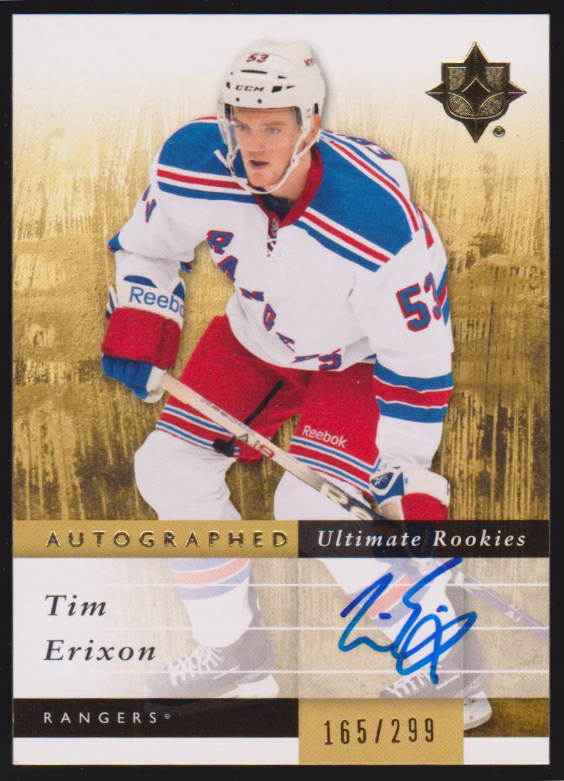 2011-12 Ultimate Collection #120 Tim Erixon AUTO 165/299 (image for) 2011-12 Ultimate Collection #120 Tim Erixon AUTO 165/299