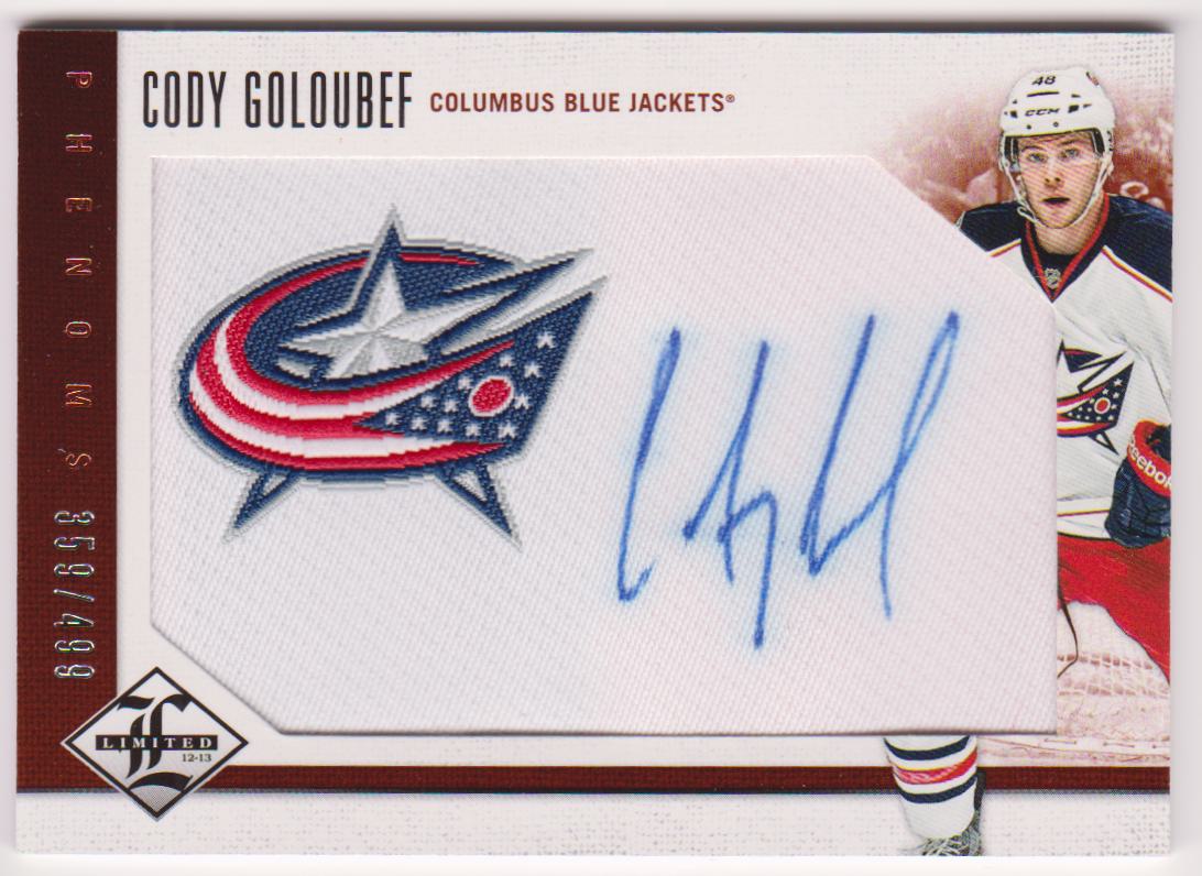2012-13 Limited #211 Cody Goloubef AUTO 359/499 RC - Jerseys (image for) 2012-13 Limited #211 Cody Goloubef AUTO 359/499 RC - Jerseys