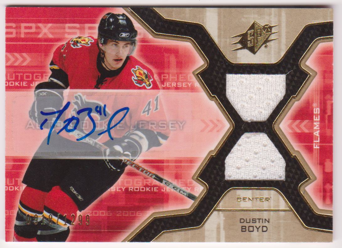 (image for) 2006-07 SPx #161 Dustin Boyd Jerseys AUTO RC 0918/1299
