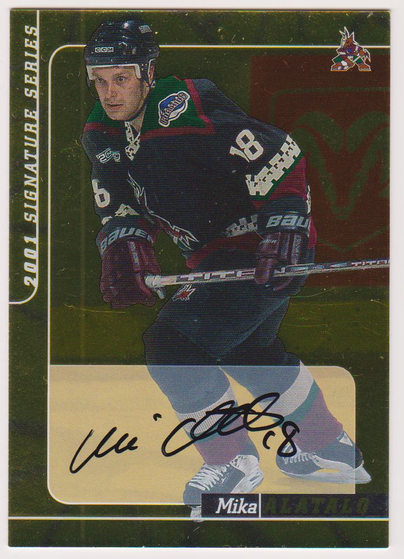 (image for) 2000-01 BAP Signature Series Autographs Gold #128 Mika Alatalo