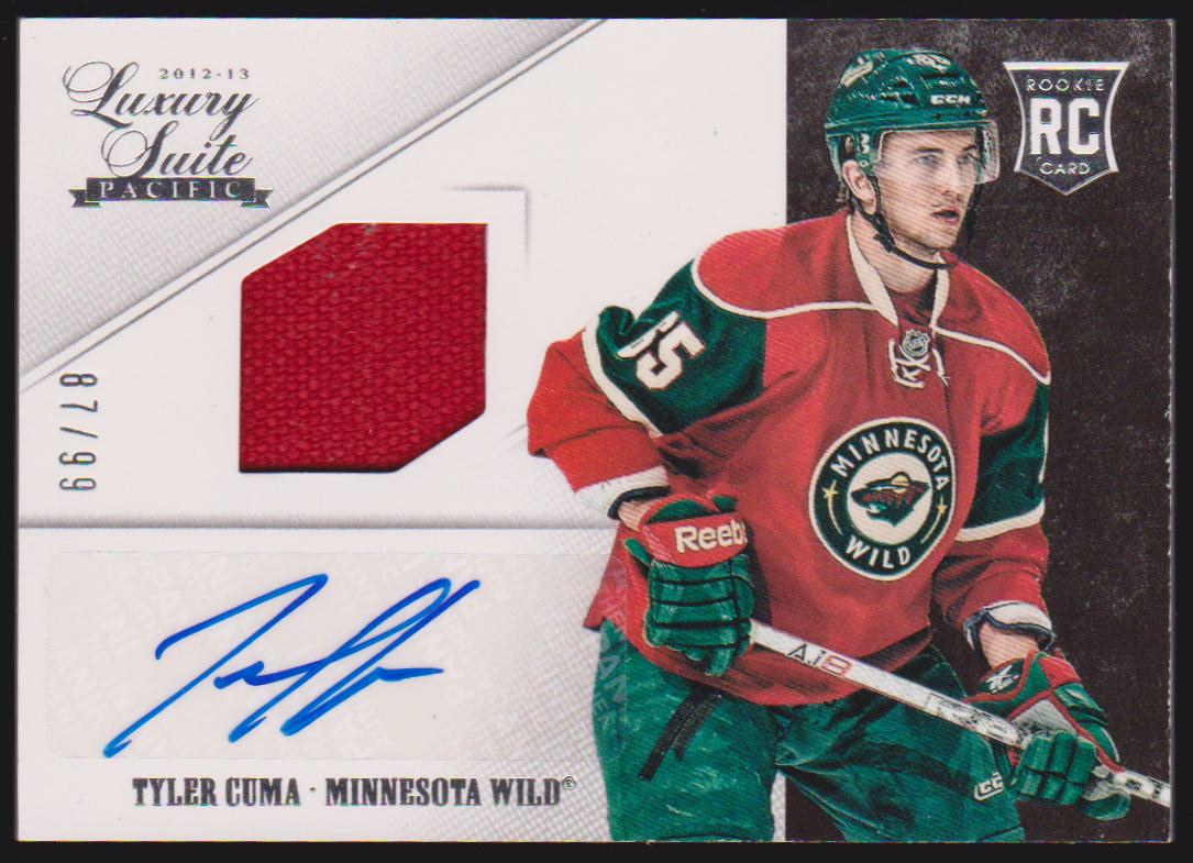 2012-13 Luxury Suite #78 Tyler Cuma Jerseys AUTO 87/99 RC (image for) 2012-13 Luxury Suite #78 Tyler Cuma Jerseys AUTO 87/99 RC