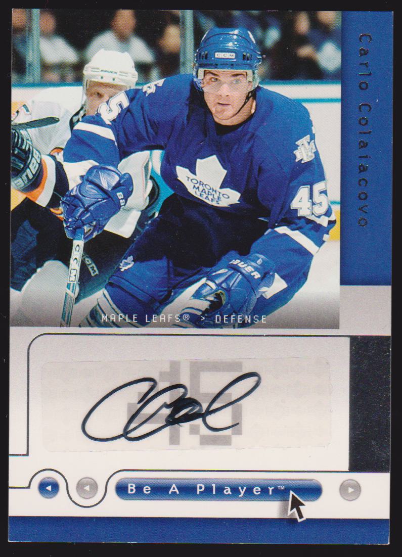 2005-06 Be A Player Signatures #CC Carlo Colaiacovo AUTO (image for) 2005-06 Be A Player Signatures #CC Carlo Colaiacovo AUTO