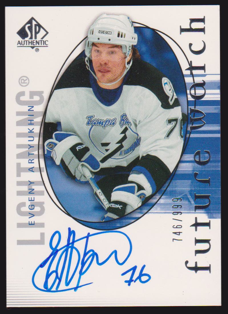 (image for) 2005-06 SP Authentic #214 Evgeny Artyukhin AUTO RC 746/999