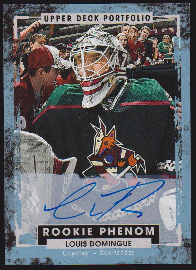 (image for) 2015-16 Upper Deck Portfolio Autographs #236 Louis Domingue - RC Year