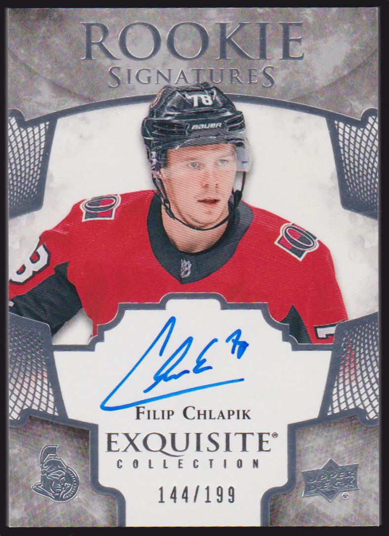 (image for) 2017-18 Exquisite Collection Rookie Signatures #ERSCH Filip Chlapik