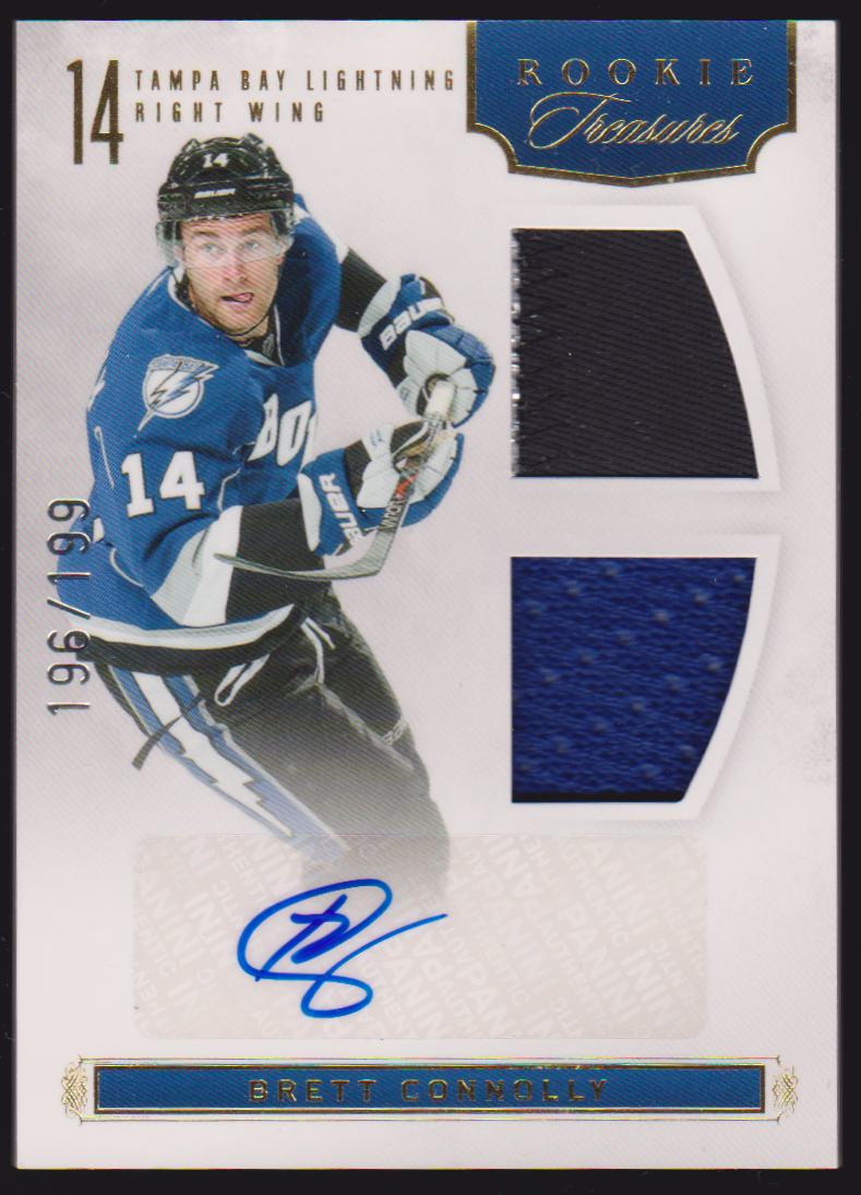 2011-12 Panini Rookie Anthology #106 Brett Connolly Jerseys AUTO RC 196/199 (image for) 2011-12 Panini Rookie Anthology #106 Brett Connolly Jerseys AUTO RC 196/199