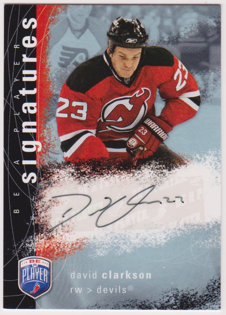2007-08 Be A Player Signatures #SCL David Clarkson (image for) 2007-08 Be A Player Signatures #SCL David Clarkson