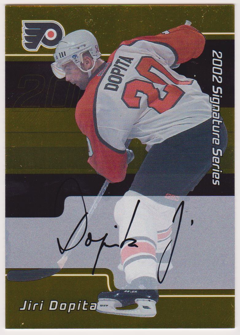 2001-02 BAP Signature Series Autographs Gold #206 Jiri Dopita - RC Year (image for) 2001-02 BAP Signature Series Autographs Gold #206 Jiri Dopita - RC Year