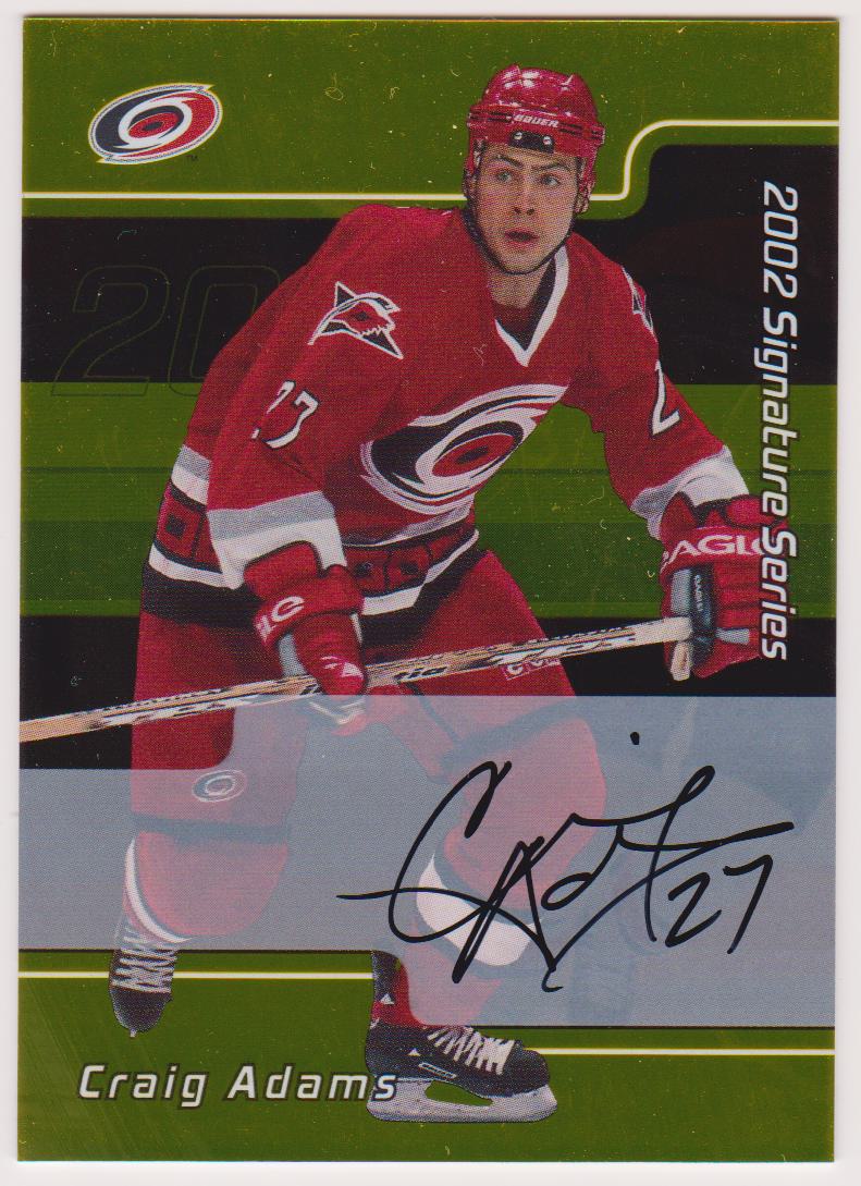 (image for) 2001-02 BAP Signature Series Autographs Gold #33 Craig Adams