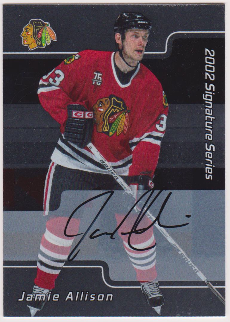 2001-02 BAP Signature Series Autographs #90 Jamie Allison (image for) 2001-02 BAP Signature Series Autographs #90 Jamie Allison